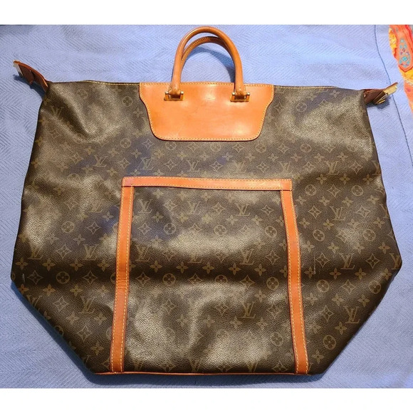 Louis Vuitton Paris Steamer Monogram Women's Travel Luggage Bag Brown Leather - Picture 1 of 16